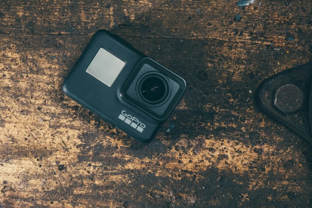 black and gray samsung camera